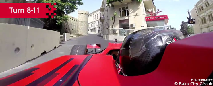 Vuelta a bordo al nuevo Baku City Circuit, sede del nuevo GP de Europa en Azerbaiyán 
 