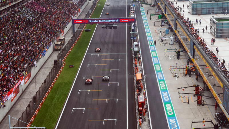 Parrilla de salida de la Sprint del GP de China tras penalización para Albon