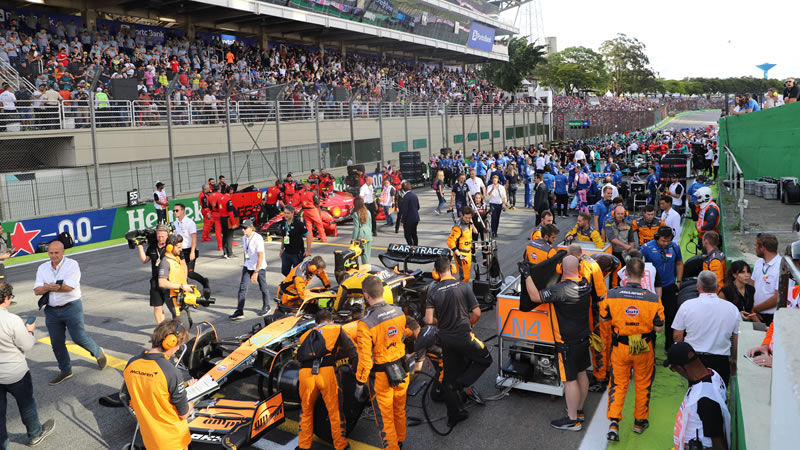 Grilla de partida del GP de Brasil tras penalización para Sainz