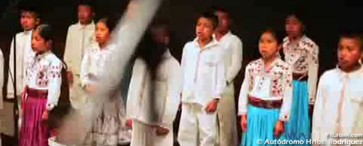 El Himno Nacional en el Gran Premio de México será interpretado por niños indígenas mixes
 