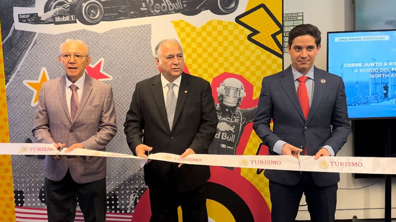 Exposición del GP de México de F1 presente en destacado espacio turístico de CDMX 