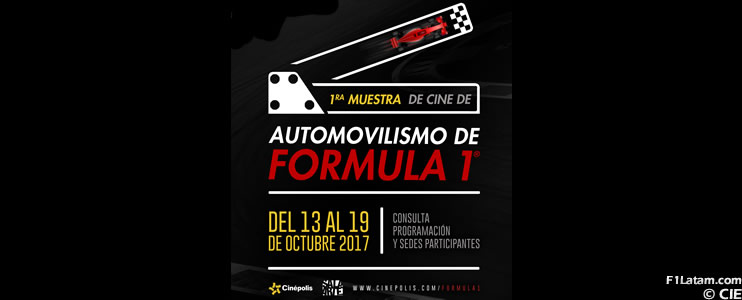 Se realizará en México la 1ª Muestra de Cine de Automovilismo de Fórmula 1
