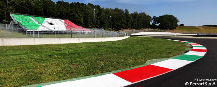 Programación y alineación completa de pilotos en los tests de Fórmula 1 en el Circuito de Mugello 