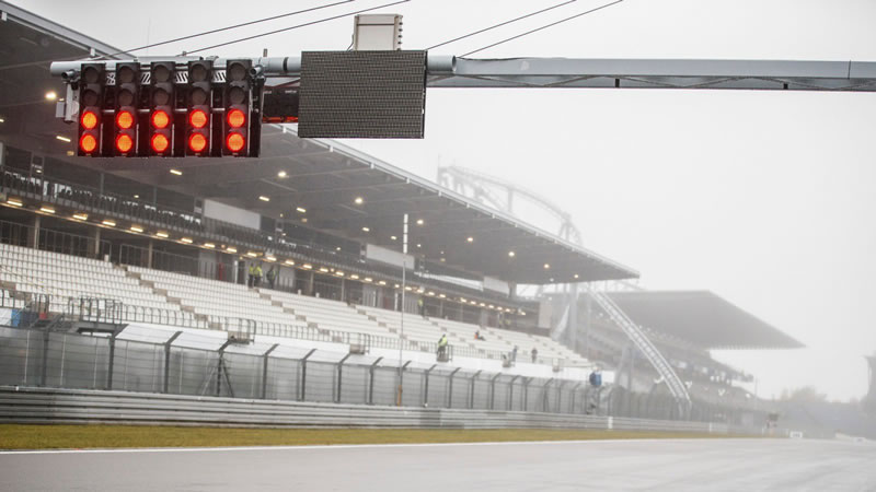Se cancela la primera sesión de pruebas libres del GP de Eifel por pésimas condiciones climáticas 