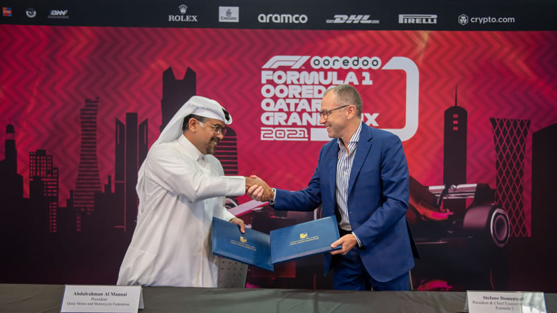Qatar se une al calendario 2021 de F1 y anuncia acuerdo por diez temporadas 