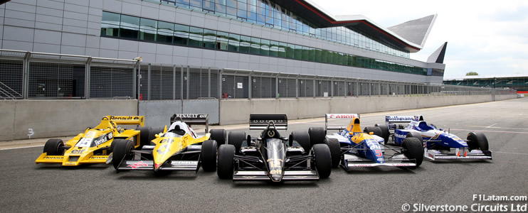 Ex pilotos y autos clásicos de F1 participarán en la celebración del 50º GP de Gran Bretaña
 