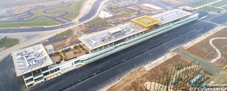 Se completa la construcción del edificio de pits del Hanoi Circuit, sede del nuevo GP de Vietnam