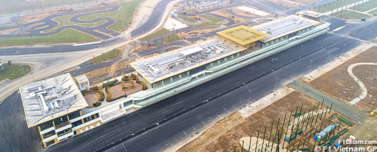Se completa la construcción del edificio de pits del Hanoi Circuit, sede del nuevo GP de Vietnam 