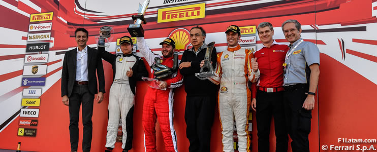 El venezolano Carlos Kauffmann se consagró campeón mundial de Ferrari Challenge en Daytona 