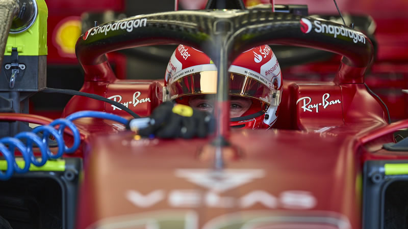 Charles Leclerc penalizará 10 puestos en parrilla por cambios en su unidad de potencia