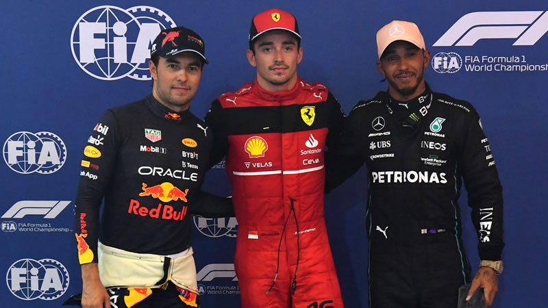 Charles Leclerc firma una nueva Pole Position. 'Checo' Pérez en primera fila - Reporte Clasificación - GP de Singapur 