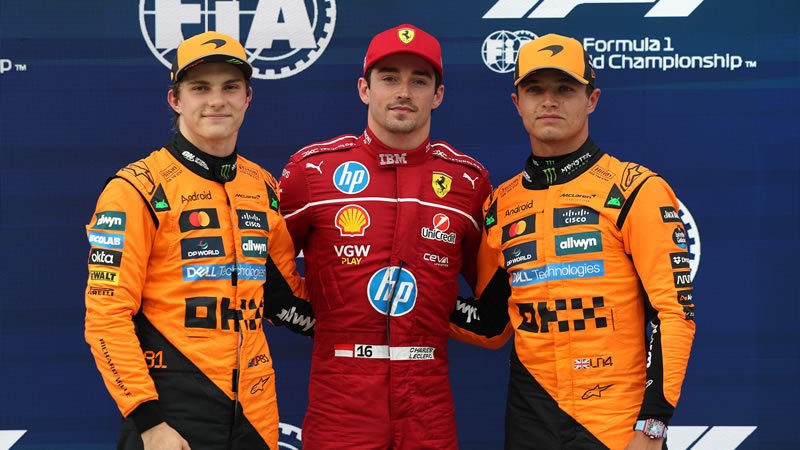 Leclerc sorprende a los McLaren y se lleva la pole tras reñida sesión - Reporte Clasificación - GP de Hungría