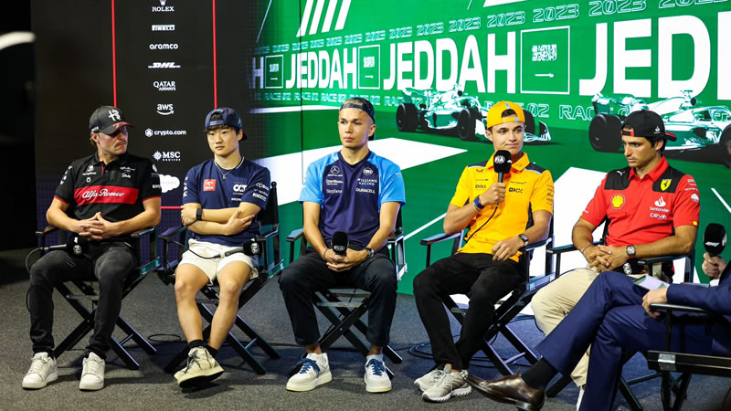 Pilotos y directivos convocados para las conferencias de prensa en el GP de Arabia Saudita 