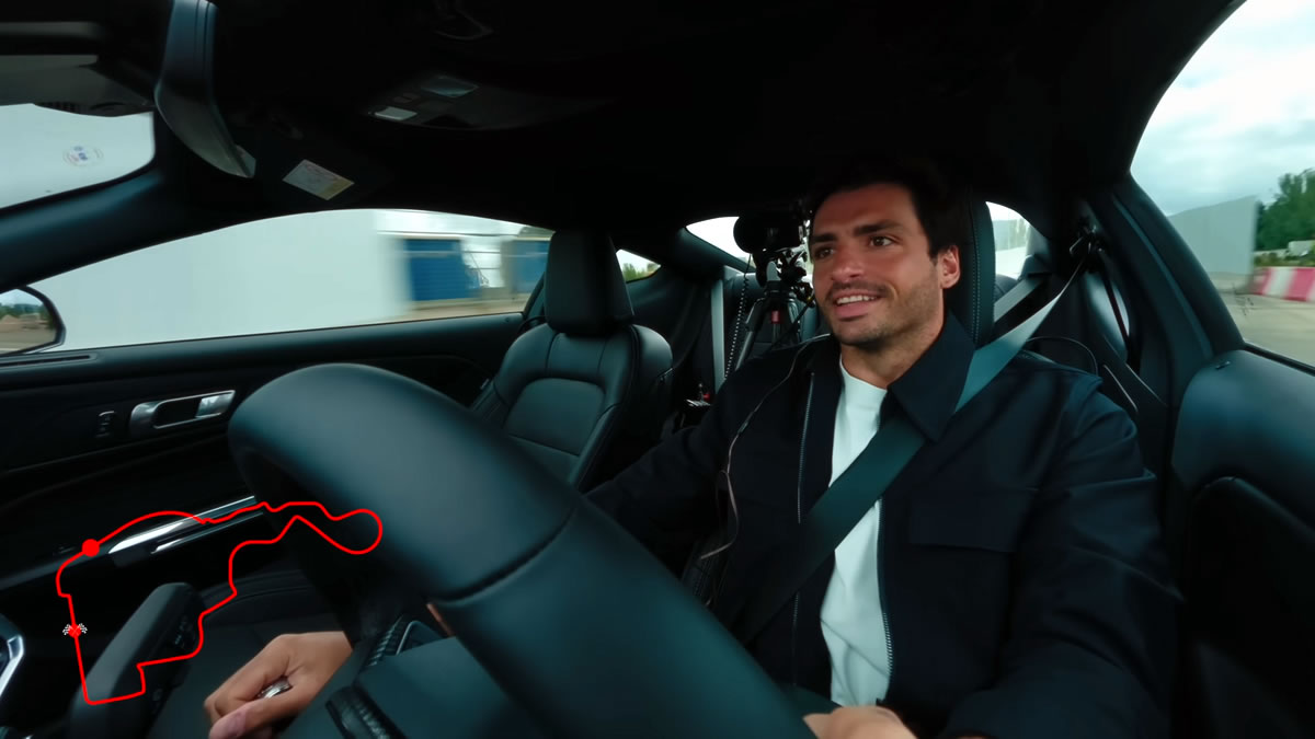 VIDEO: Sainz, el primer piloto en rodar en el nuevo Circuito de MADRING, sede del GP de España de F1