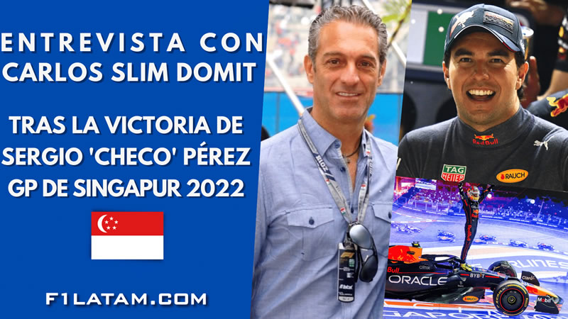 EXCLUSIVO: Entrevista con Carlos Slim Domit tras la victoria de Sergio 'Checo' Pérez en Singapur 
