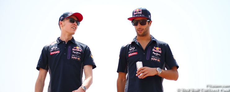 Ricciardo y Kvyat continuarían siendo los pilotos de Red Bull en la Temporada 2016
 