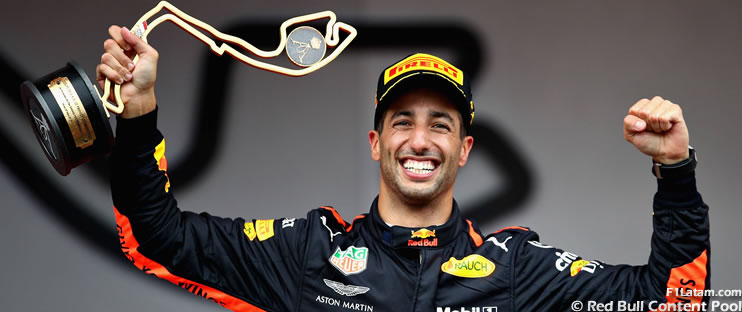 OFICIAL: Daniel Ricciardo dejará Red Bull y será piloto de Renault en la temporada 2019