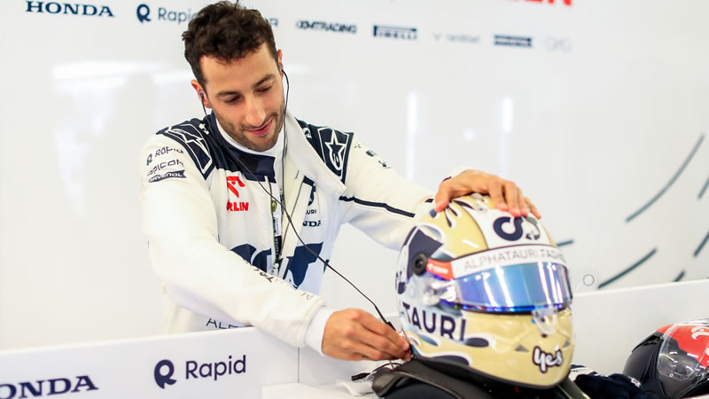 Ricciardo cumple sin problemas su primera jornada con AlphaTauri en Budapest 