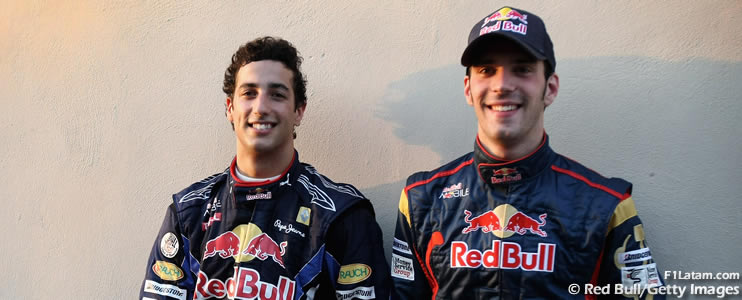 Oficial: Los pilotos de Toro Rosso para 2012 serán Ricciardo y Vergne. Alguersuari y Buemi quedan fuera