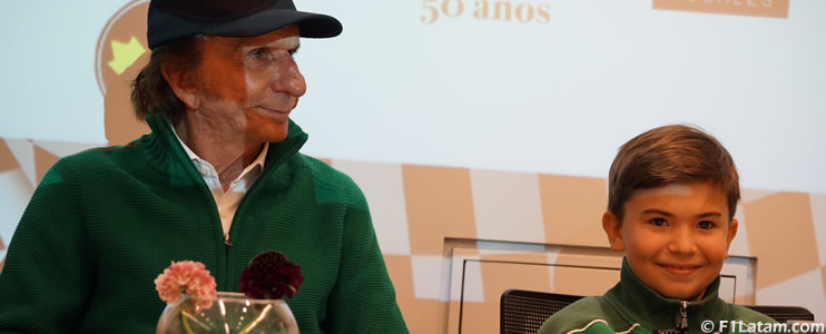 Emerson Fittipaldi acompaña a su hijo Emmo en el Panamerican Rok Cup en Colombia 