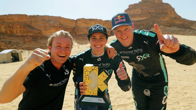 El equipo Rosberg X Racing se convierte en el primer ganador de Extreme E 