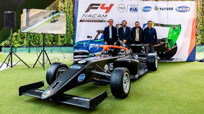 Se presenta en México el nuevo auto de la FIA NACAM F4: el Gen 2 