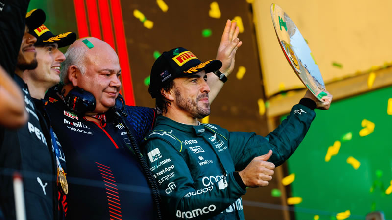 Fernando Alonso completa en Australia triplete de podios en la temporada 2023 