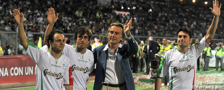 Pilotos de Ferrari participaron en partido benéfico de fútbol en el Juventus Stadium
 