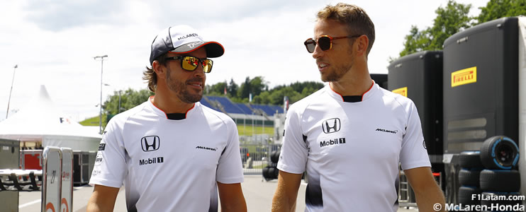 Gran expectativa de Alonso y Button por llegar al segundo GP en casa para McLaren-Honda 