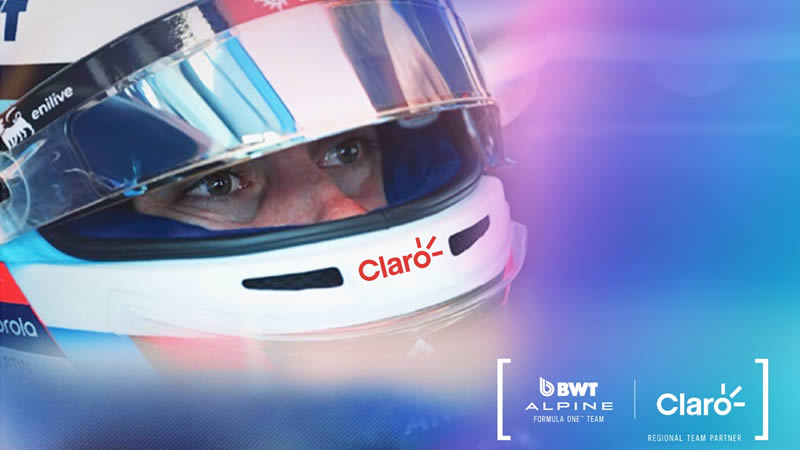 Claro apoya a Franco Colapinto y se convierte en nuevo partner regional de Alpine Formula One Team