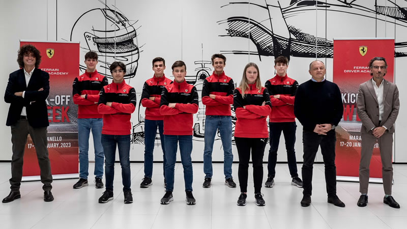 Ferrari presenta a los jóvenes pilotos que integrarán su academia en 2023