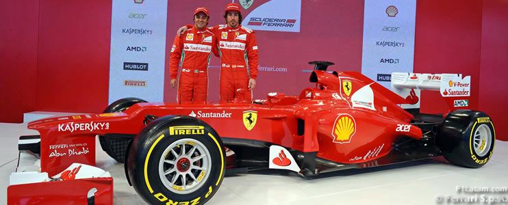 Ferrari presenta en Maranello su nuevo auto, el F2012 