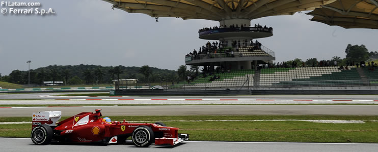 Programa diferente para Fernando Alonso y Felipe Massa - Reporte Viernes - GP de Malasia - Ferrari 