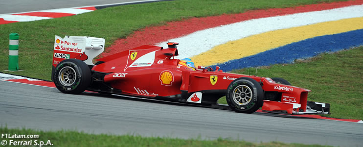Alonso sigue haciendo milagros con el F2012 - Reporte Clasificación - GP de Malasia - Ferrari 