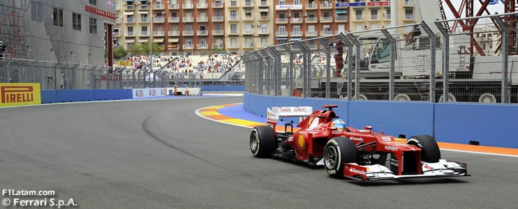 Fernando Alonso y Felipe Massa no avanzaron a la Q3 - Reporte Clasificación - GP de Europa - Ferrari 