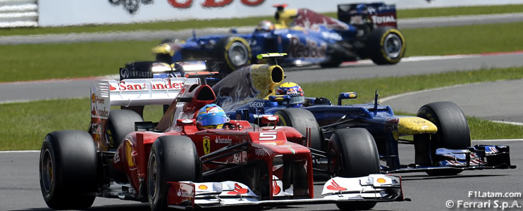 Fernando Alonso sigue pensando en el campeonato - Reporte Carrera - GP de Gran Bretaña - Ferrari 