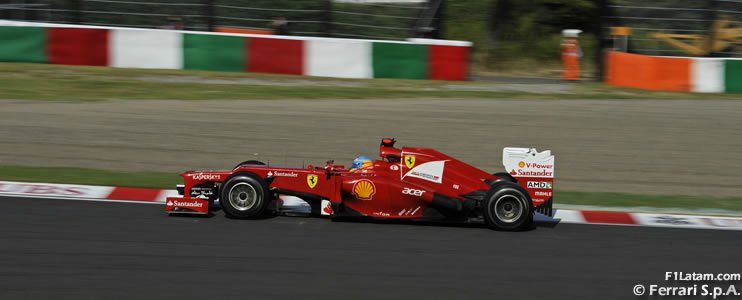 Prudencia por parte de Fernando Alonso - Reporte Viernes - GP de Japón - Ferrari 
