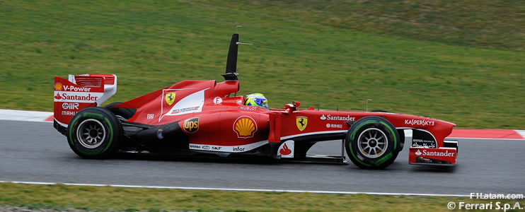 Semana interesante de pruebas en Barcelona para Ferrari con Alonso y Massa 
 