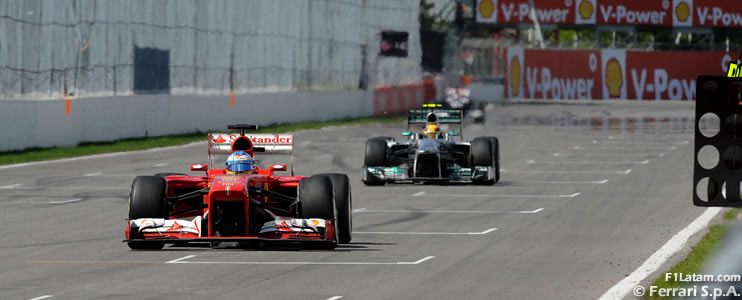 Alonso brinda espectáculo y asciende al segundo lugar -  Reporte Carrera - GP de Canadá - Ferrari 