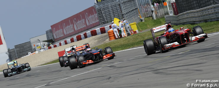 Alonso suma pero Vettel se escapa - Reporte Carrera - GP de Alemania - Ferrari 