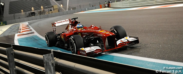 Quinta y octava posición para Alonso y Massa - Reporte Carrera - GP de Abu Dhabi - Ferrari 