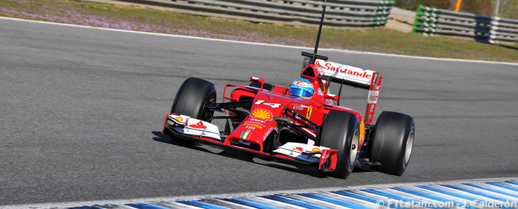 Fernando Alonso completa una positiva semana para Ferrari en los tests de Jerez
 
