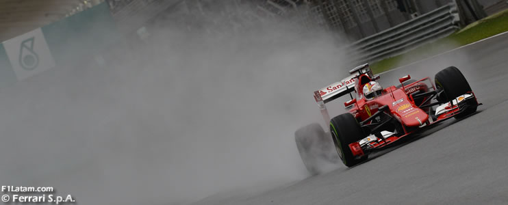 Vettel: "Sería agradable incomodar a los Mercedes mañana" - Reporte Clasificación - GP de Malasia - Ferrari
