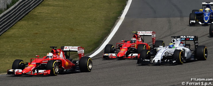 Enorme satisfacción de Vettel y Räikkönen por el nivel del SF15-T - Reporte Carrera - GP de China - Ferrari
 