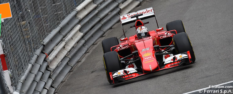 Vettel espera superar a uno de los Mercedes en la partida - Clasificación - GP de Mónaco - Ferrari
 