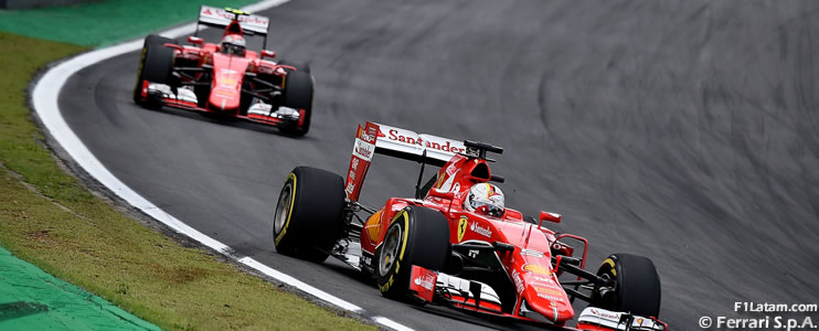 Vettel y Räikkönen escoltan a las Flechas Plateadas - Reporte Carrera - GP de Brasil - Ferrari
