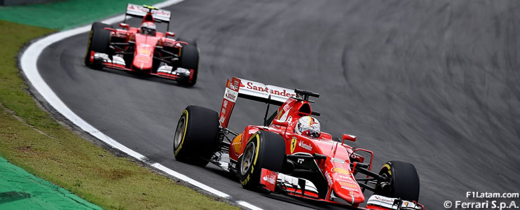 Vettel y Räikkönen escoltan a las Flechas Plateadas - Reporte Carrera - GP de Brasil - Ferrari
 