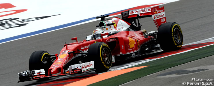 Grilla de partida del Gran Premio de Rusia tras penalización a Sebastian Vettel
 