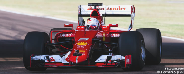 Ferrari completa el primer test de los nuevos neumáticos anchos de Pirelli para 2017
 