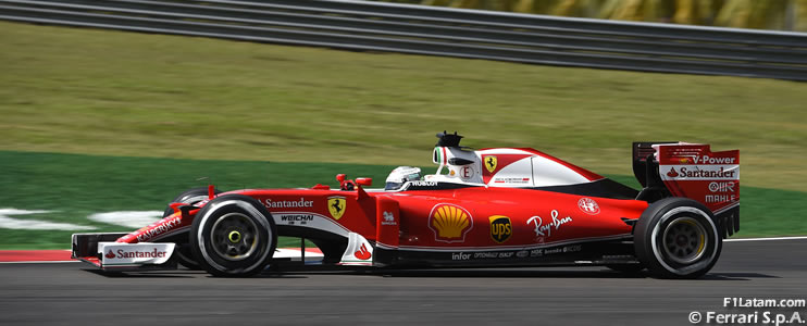 Sebastian Vettel y Kimi Räikkönen de finalizan cerca de los Mercedes en las pruebas